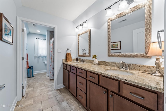 bathroom with vanity