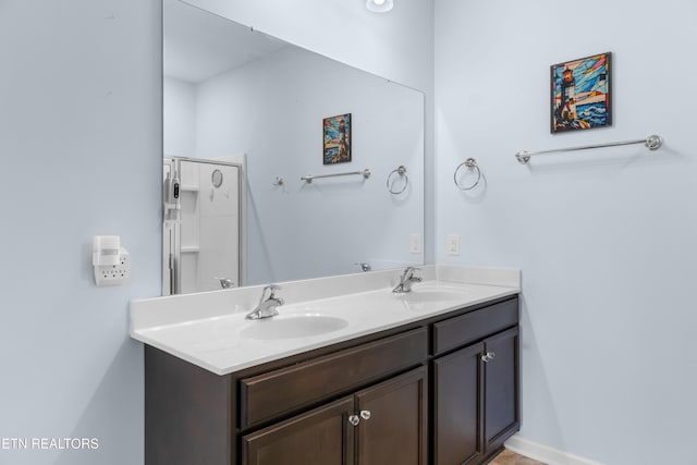 bathroom with vanity