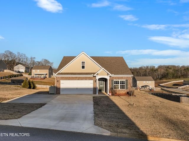 view of front of house featuring a garage