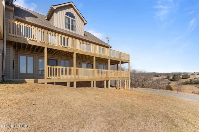 view of rear view of property