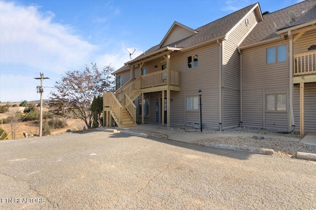 view of rear view of property