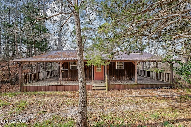 view of rear view of property