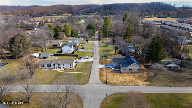 drone / aerial view with a residential view