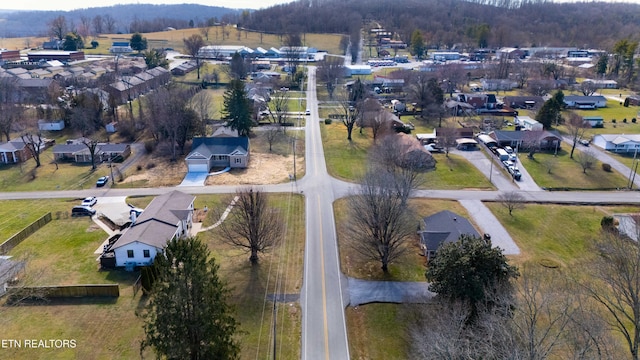 bird's eye view featuring a residential view