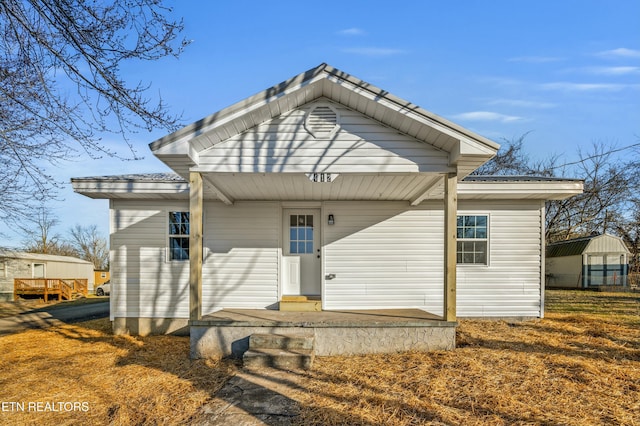 view of bungalow-style house