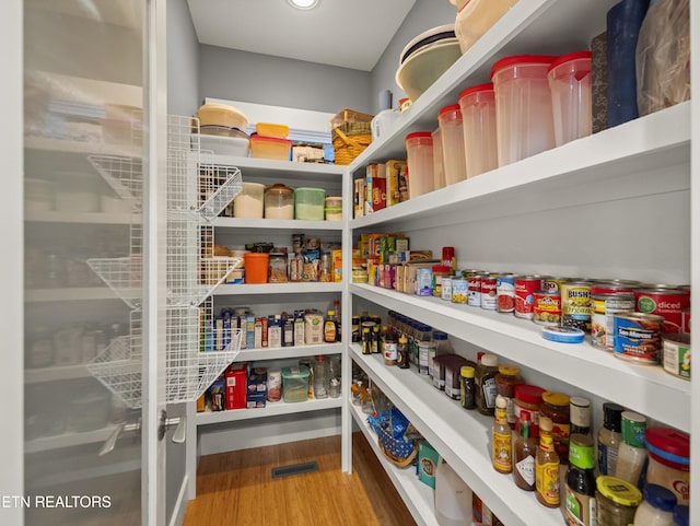 view of pantry