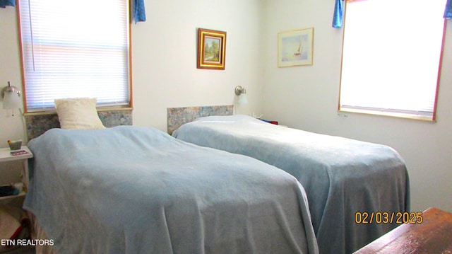 bedroom featuring multiple windows