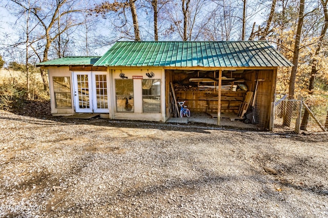 view of outbuilding with an outdoor structure