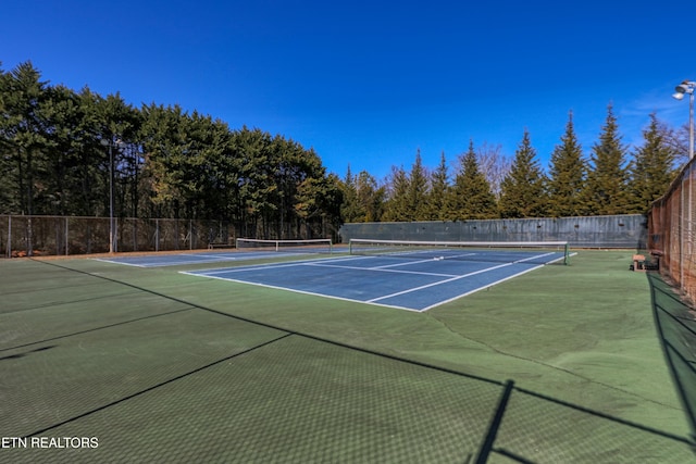 view of sport court