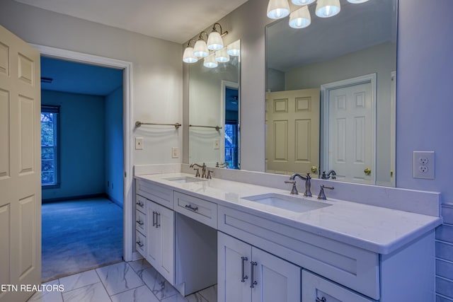 bathroom featuring vanity