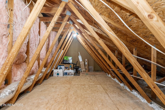 view of attic