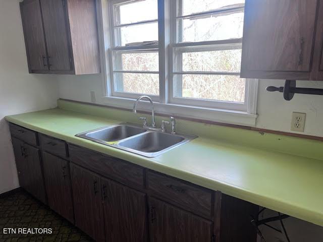 kitchen with sink and a wealth of natural light