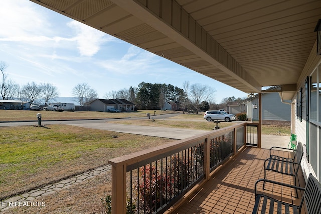 balcony with covered porch