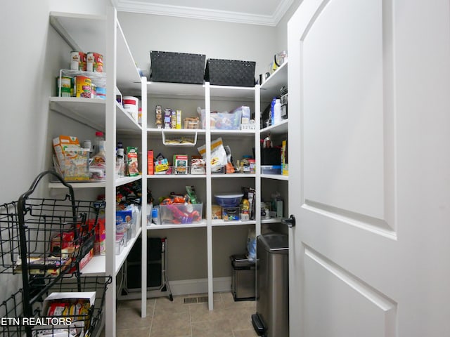 view of pantry