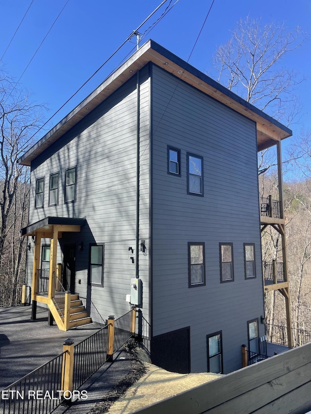 view of rear view of property