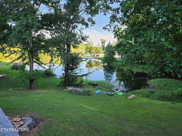 view of water feature