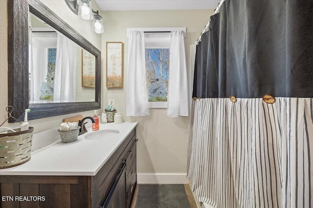 bathroom with vanity