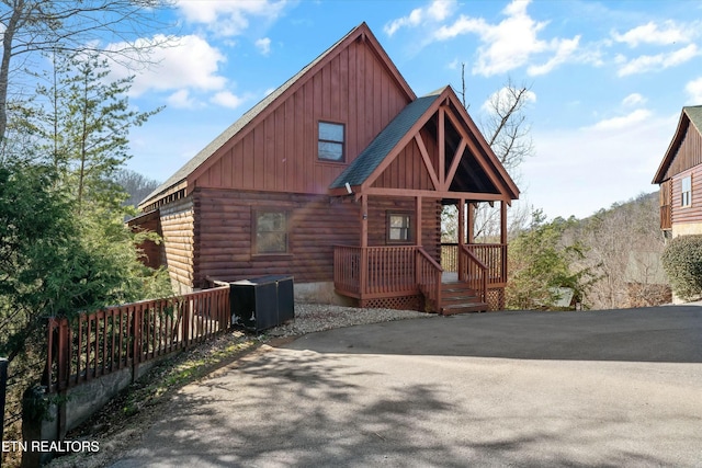 view of rear view of property