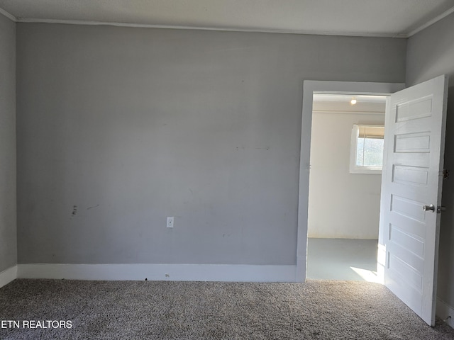 view of carpeted empty room