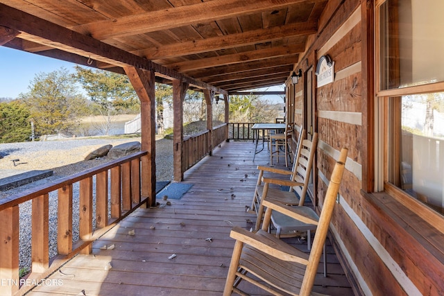 view of deck