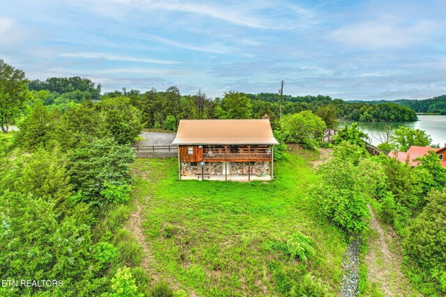 133 Granny Davis Way, Dandridge, TN 37725 - view of subject property with a large body of water and a heavily wooded area