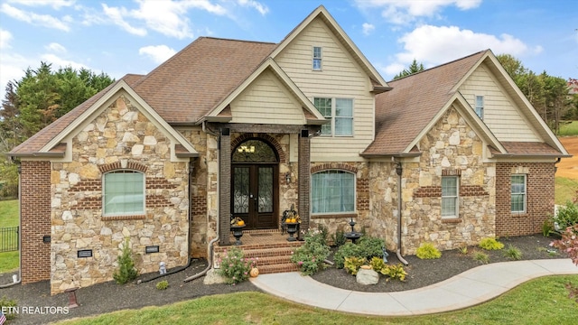 view of front of house featuring french doors