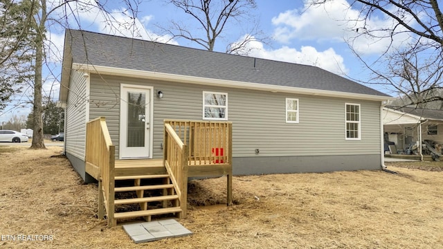 view of rear view of property