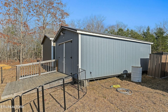 view of outdoor structure