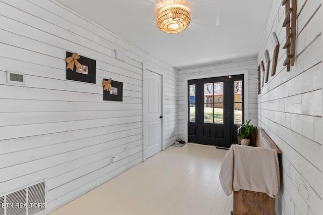 foyer entrance featuring light hardwood / wood-style flooring