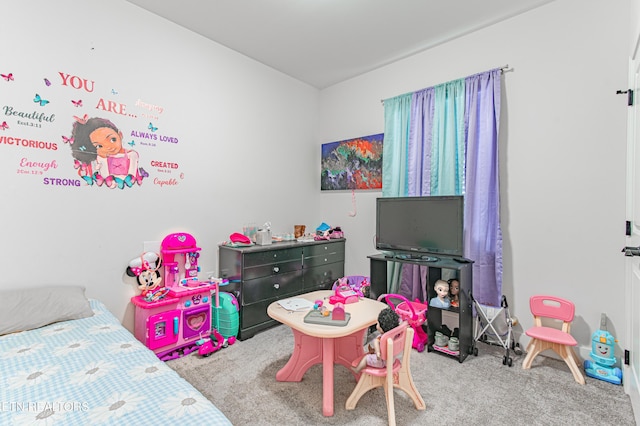 bedroom with carpet flooring