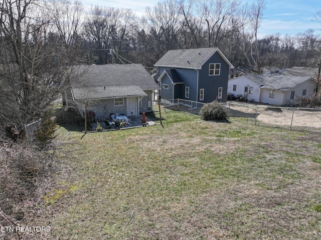 exterior space featuring a yard