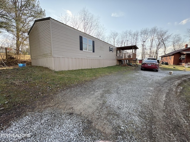 view of side of property