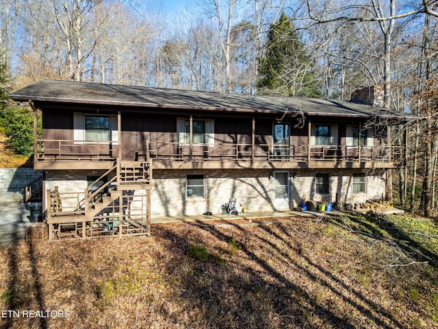 view of rear view of property