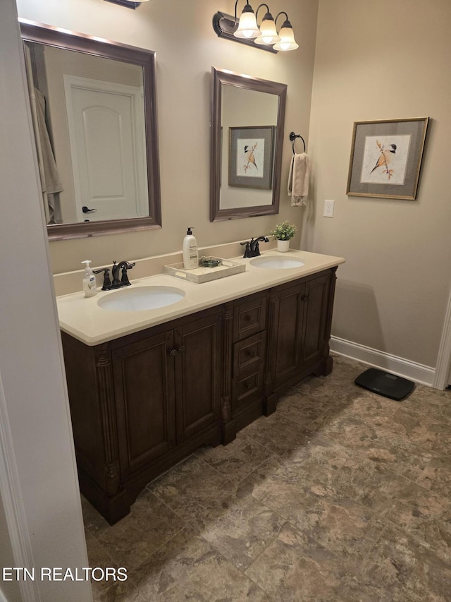 bathroom featuring vanity