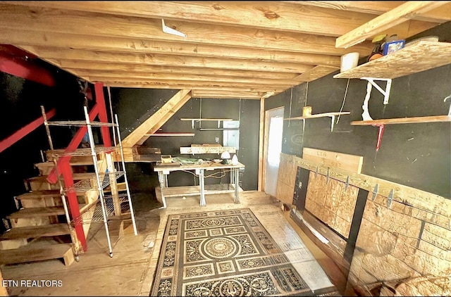 view of basement