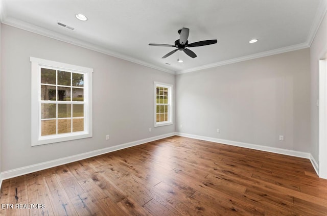 295 Caulderwood Ln, Lenoir City, TN 37771 - unfurnished room with baseboards, visible vents, and hardwood / wood-style flooring