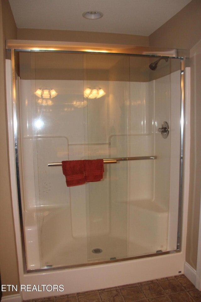 bathroom with walk in shower