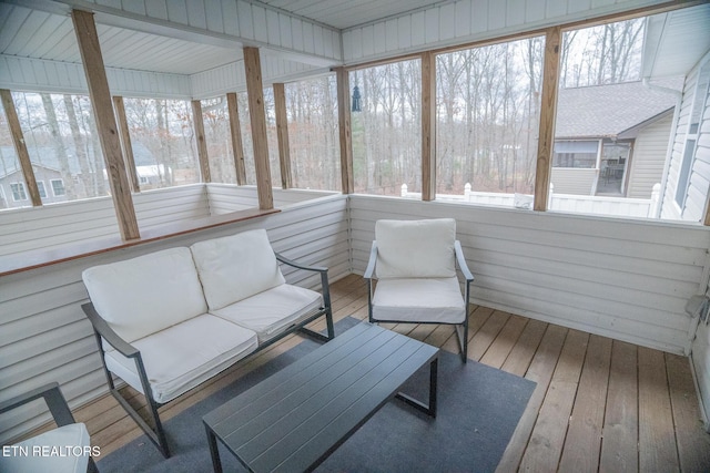 sunroom with a healthy amount of sunlight