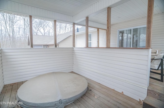 view of sunroom / solarium