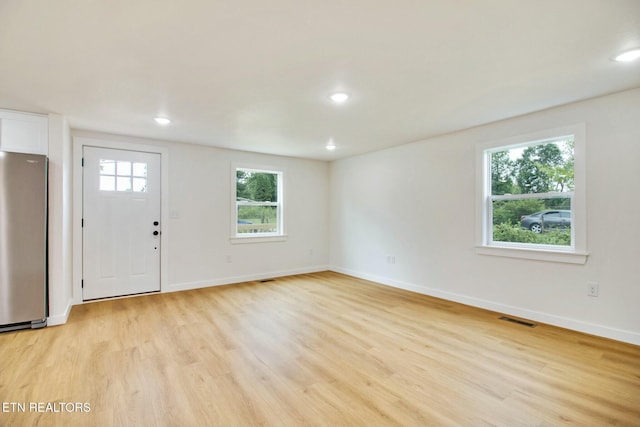 foyer featuring light hardwood / wood-style flooring