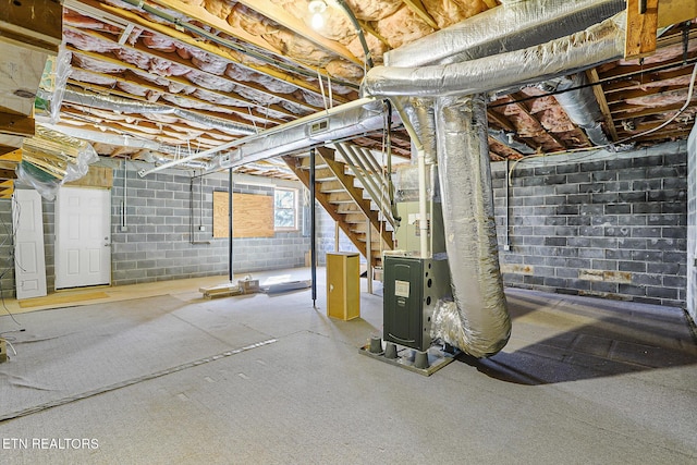 view of basement