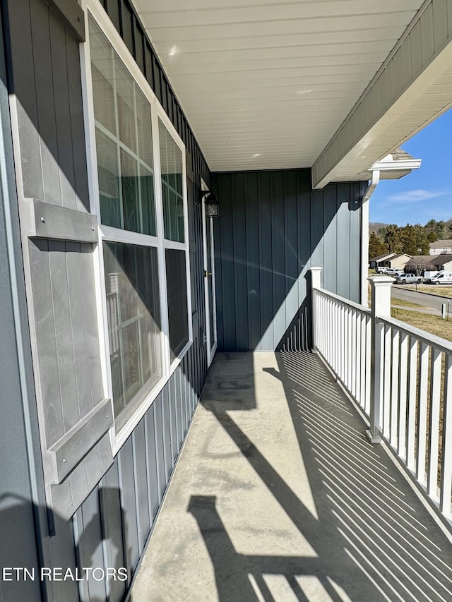 view of balcony