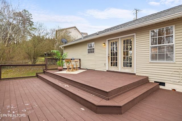 view of wooden terrace