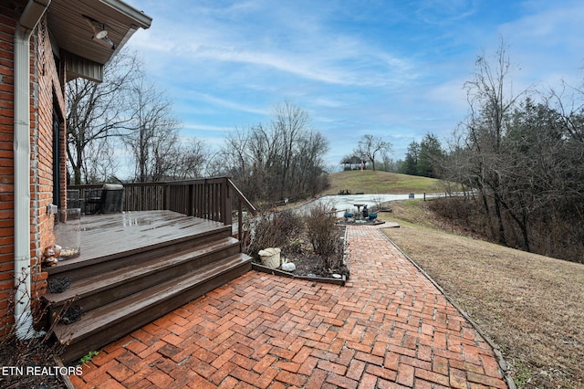 view of patio / terrace with a deck