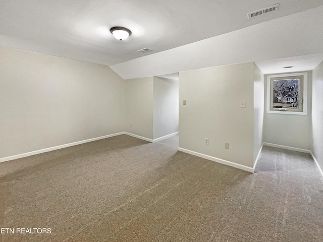 interior space with carpet flooring