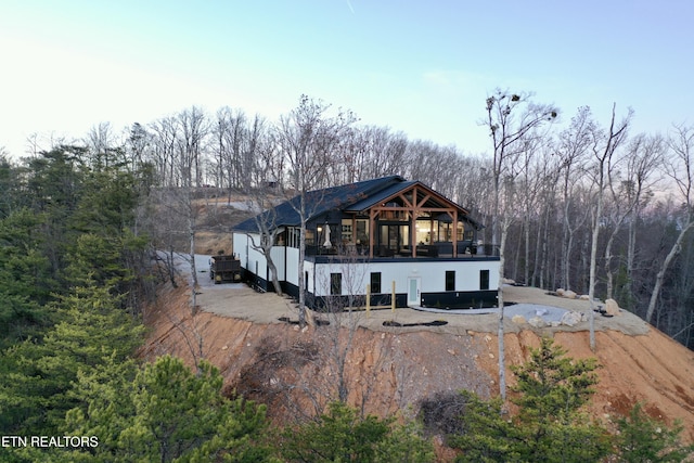 view of rear view of house