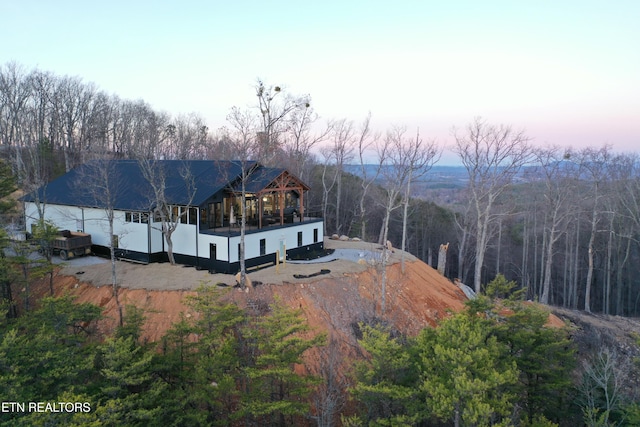 550 Steer Creek Rd, Tellico Plains, TN 37385 - view of aerial view at dusk