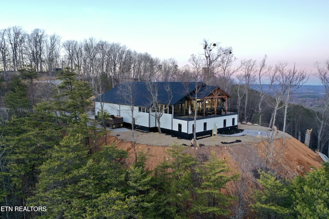 550 Steer Creek Rd, Tellico Plains, TN 37385 - view of aerial view at dusk