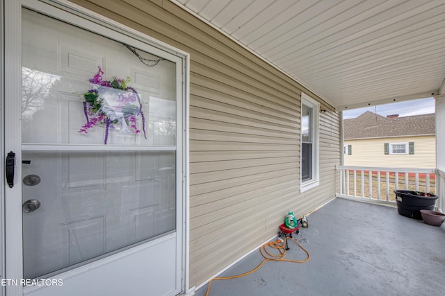 view of patio / terrace featuring a porch