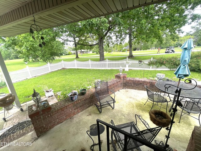 5001 Cheyenne Dr, Crossville, TN 38572 - view of patio / terrace featuring golf course view